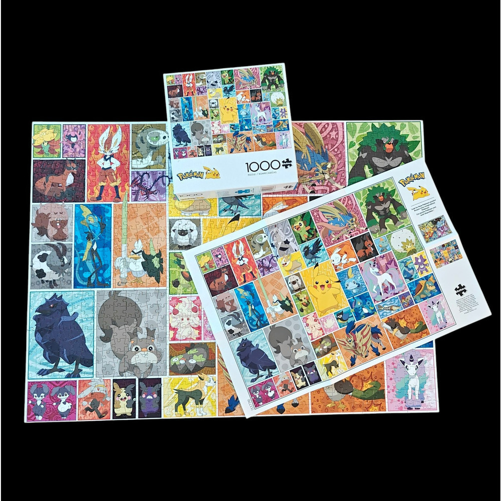 Pokemon Pikachu Frames Jigsaw Puzzle Buffalo Games 1000 Pieces + Poster Complete